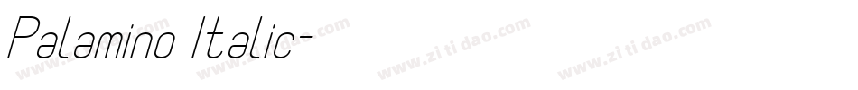 Palamino Italic字体转换